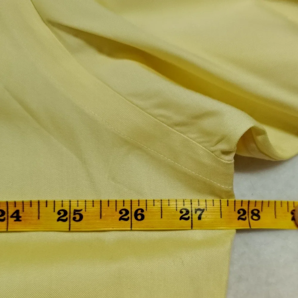 Ralph‎ Lauren Mens Yellow Button Down Shirt Classic Fit 17 32/33 Cotton